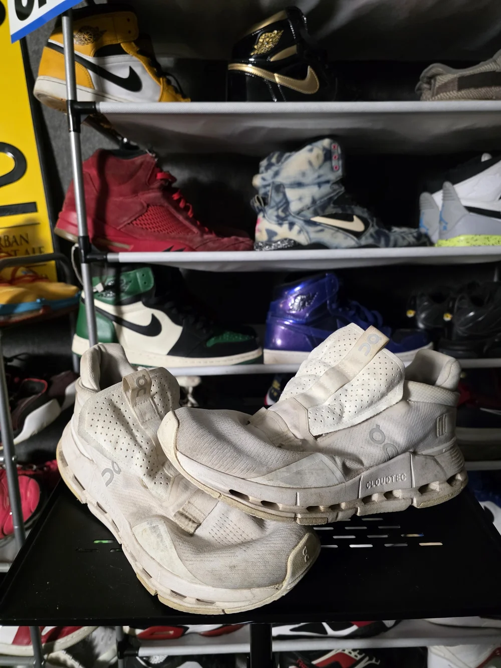 🔥 On Running Men's Size 10.5 Cloudnova Athletic Shoes Off-White/Cream